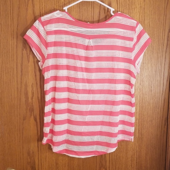Pink and white striped tshirt - Picture 4 of 4